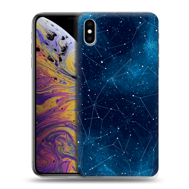 Силиконовый противоударный чехол на Iphone Xs Max с принтом Космос звезды Силиконовый противоударный чехол на Iphone Xs Max с принтом Космос звезды
