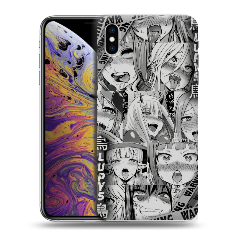 Силиконовый чехол на Iphone Xs Max с принтом Ahegao Ахегао Аниме Силиконовый чехол на Iphone Xs Max с принтом Ahegao Ахегао Аниме