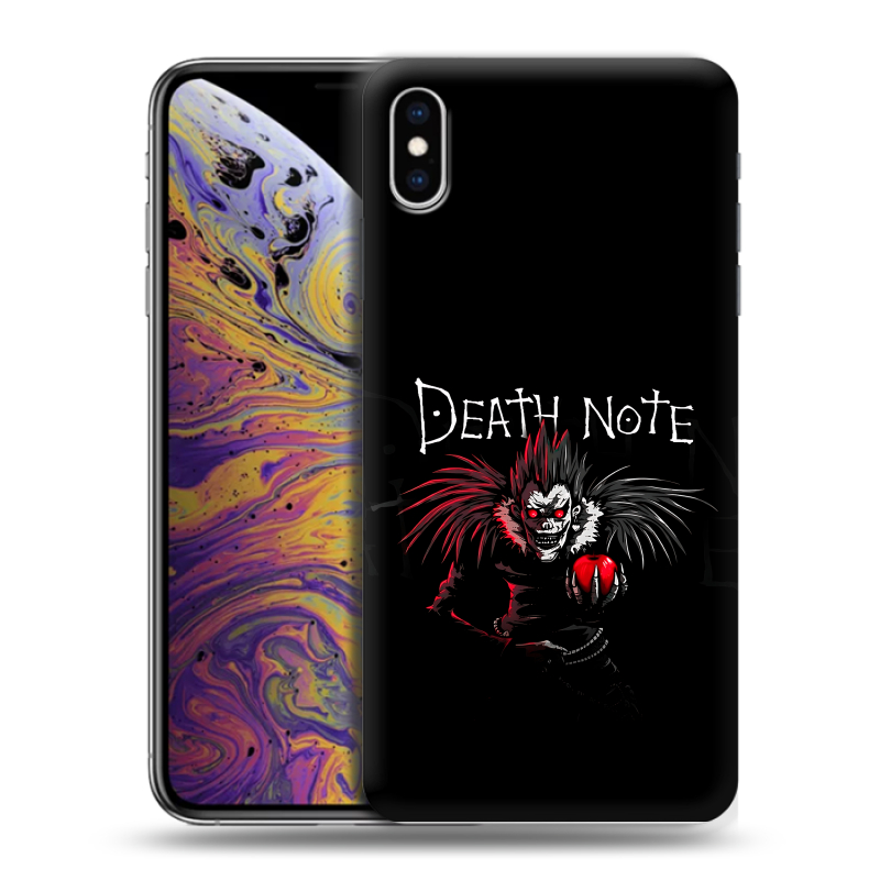 Силиконовый чехол на Iphone Xs Max с принтом Death note Тетрадь смерти Силиконовый чехол на Iphone Xs Max с принтом Death note Тетрадь смерти