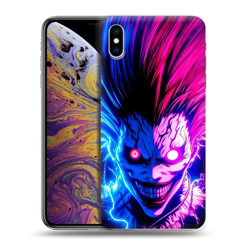 Силиконовый противоударный чехол на Iphone Xs Max с принтом Death note Тетрадь смерти Силиконовый противоударный чехол на Iphone Xs Max с принтом Death note Тетрадь смерти