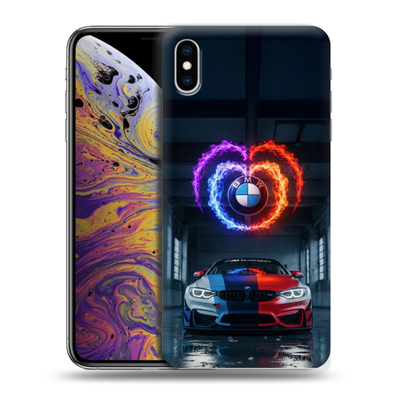Силиконовый чехол на Iphone Xs Max с принтом BMW БМВ Силиконовый чехол на Iphone Xs Max с принтом BMW БМВ