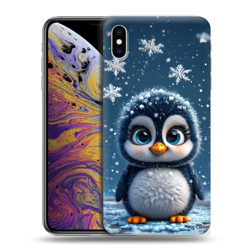 Силиконовый чехол на Iphone Xs Max с принтом Новый год Силиконовый чехол на Iphone Xs Max с принтом Новый год