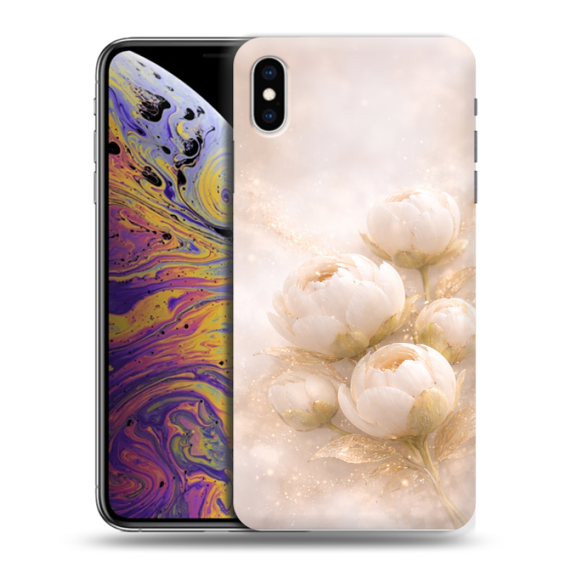 Силиконовый противоударный чехол на Iphone Xs Max с принтом женский Силиконовый противоударный чехол на Iphone Xs Max с принтом женский