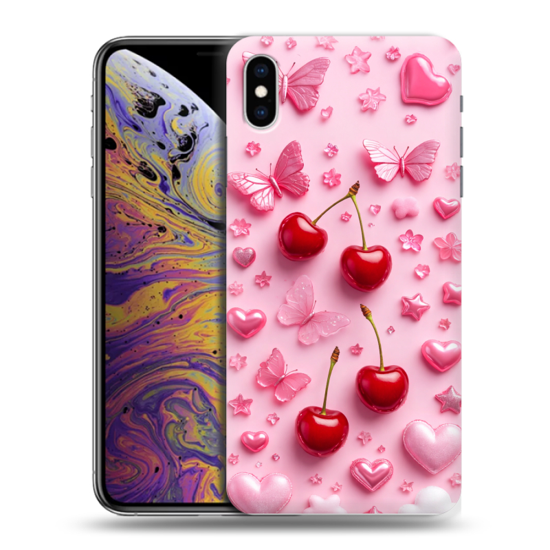 Силиконовый чехол на Iphone Xs Max с принтом для девочек Силиконовый чехол на Iphone Xs Max с принтом для девочек