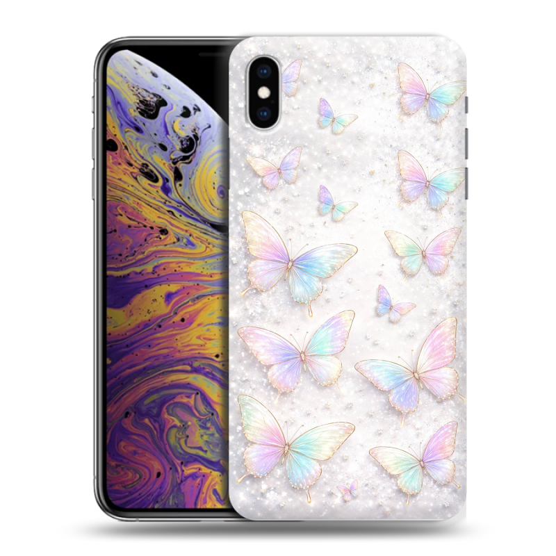 Силиконовый противоударный чехол на Iphone Xs Max с принтом женский Силиконовый противоударный чехол на Iphone Xs Max с принтом женский