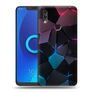Силиконовый чехол на Alcatel 5V с принтом Геометрия неона Силиконовый чехол на Alcatel 5V с принтом Геометрия неона
