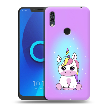 Силиконовый чехол на Alcatel 5V с принтом Единорог Силиконовый чехол на Alcatel 5V с принтом Единорог