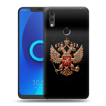 Силиконовый чехол на Alcatel 5V с принтом Герб России Силиконовый чехол на Alcatel 5V с принтом Герб России