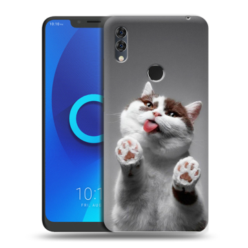 Силиконовый чехол на Alcatel 5V с принтом Коты