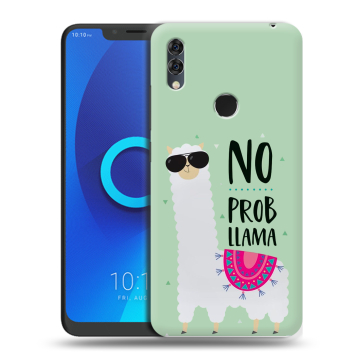 Силиконовый чехол на Alcatel 5V с принтом Лама Силиконовый чехол на Alcatel 5V с принтом Лама