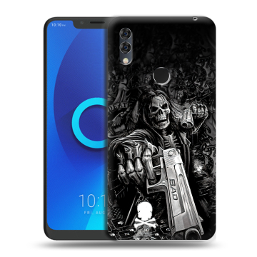Силиконовый чехол на Alcatel 5V с принтом Скелет Силиконовый чехол на Alcatel 5V с принтом Скелет