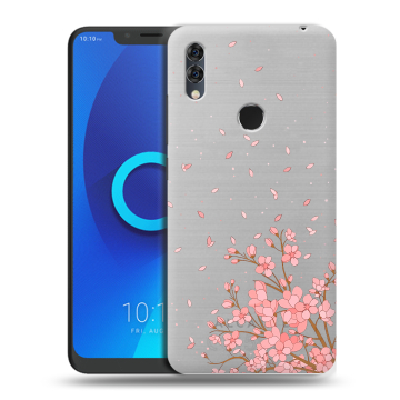 Силиконовый чехол на Alcatel 5V с принтом Ветка сакуры Силиконовый чехол на Alcatel 5V с принтом Ветка сакуры