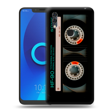 Силиконовый чехол на Alcatel 5V с принтом Кассета