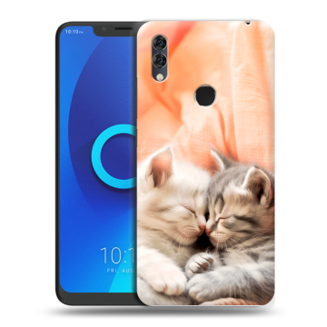 Силиконовый чехол на Alcatel 5V с принтом Котята Силиконовый чехол на Alcatel 5V с принтом Котята