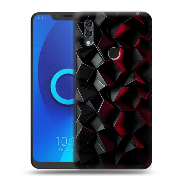 Силиконовый чехол на Alcatel 5V с принтом Абстракция