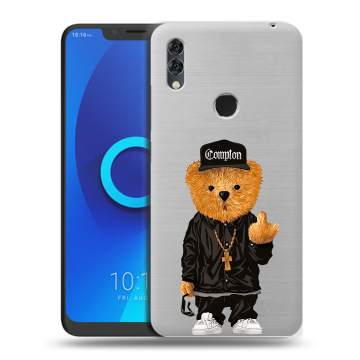 Силиконовый чехол на Alcatel 5V с принтом Мишка Силиконовый чехол на Alcatel 5V с принтом Мишка