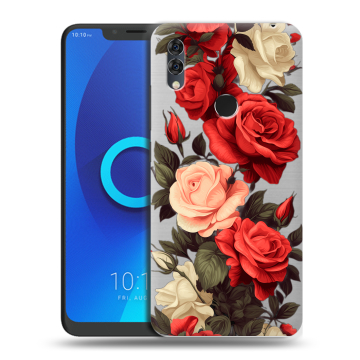 Силиконовый чехол на Alcatel 5V с принтом Розы Силиконовый чехол на Alcatel 5V с принтом Розы