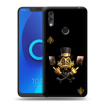 Силиконовый чехол на Alcatel 5V с принтом Золотой скрудж макдак