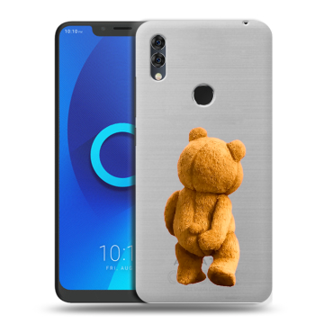 Силиконовый чехол на Alcatel 5V с принтом Медведь