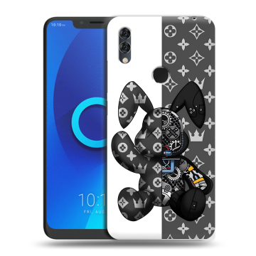 Силиконовый чехол на Alcatel 5V с принтом Луи робот