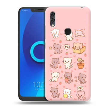 Силиконовый чехол на Alcatel 5V с принтом Hello Kitty Хелоу Кити Силиконовый чехол на Alcatel 5V с принтом Hello Kitty Хелоу Кити
