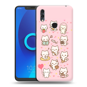 Силиконовый чехол на Alcatel 5V с принтом Hello Kitty Хелоу Кити Силиконовый чехол на Alcatel 5V с принтом Hello Kitty Хелоу Кити