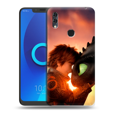 Силиконовый чехол на Alcatel 5V с принтом Как приручить дракона Силиконовый чехол на Alcatel 5V с принтом Как приручить дракона