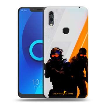 Силиконовый чехол на Alcatel 5V с принтом Контер страйк Counter strike Силиконовый чехол на Alcatel 5V с принтом Контер страйк Counter strike