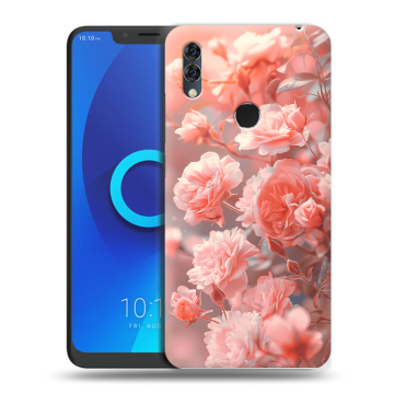 Силиконовый чехол на Alcatel 5V с принтом Розы цветы