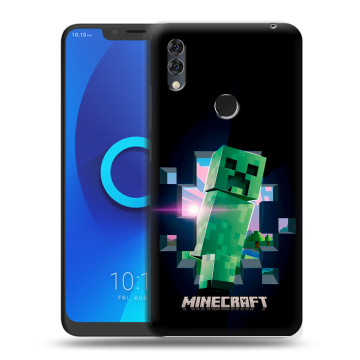 Силиконовый чехол на Alcatel 5V с принтом Майнкрафт Minecraft Силиконовый чехол на Alcatel 5V с принтом Майнкрафт Minecraft