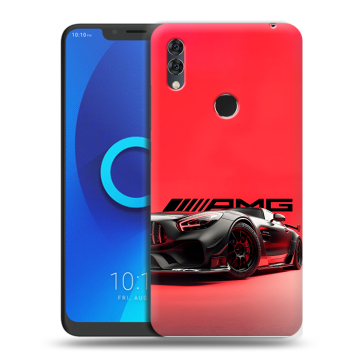 Силиконовый чехол на Alcatel 5V с принтом Мерседес Mercedes AMG Силиконовый чехол на Alcatel 5V с принтом Мерседес Mercedes AMG
