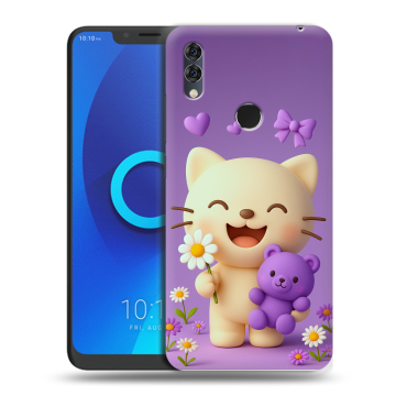 Силиконовый чехол на Alcatel 5V с принтом для девочек Силиконовый чехол на Alcatel 5V с принтом для девочек