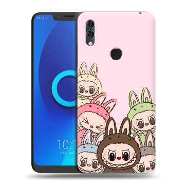 Силиконовый чехол на Alcatel 5V с принтом Лабубу Силиконовый чехол на Alcatel 5V с принтом Лабубу