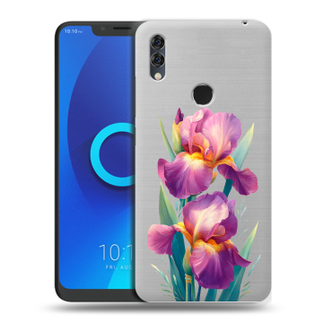 Силиконовый чехол на Alcatel 5V с принтом Цветы орхидеи Силиконовый чехол на Alcatel 5V с принтом Цветы орхидеи