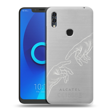 Силиконовый чехол на Alcatel 5V с принтом Сотворение мира Силиконовый чехол на Alcatel 5V с принтом Сотворение мира