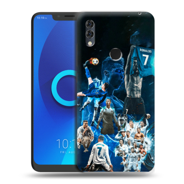 Силиконовый чехол на Alcatel 5V с принтом Реал Роналдо