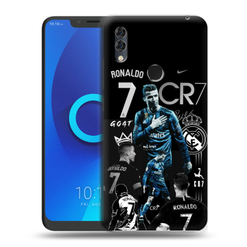 Силиконовый чехол на Alcatel 5V с принтом Реал Роналдо