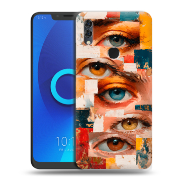 Силиконовый чехол на Alcatel 5V с принтом Модный принт Силиконовый чехол на Alcatel 5V с принтом Модный принт