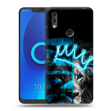 Силиконовый чехол на Alcatel 5V с принтом Король лев
