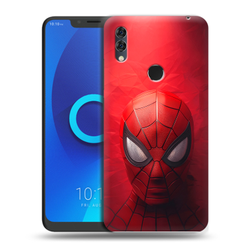 Силиконовый чехол на Alcatel 5V с принтом Spiderman Человек паук