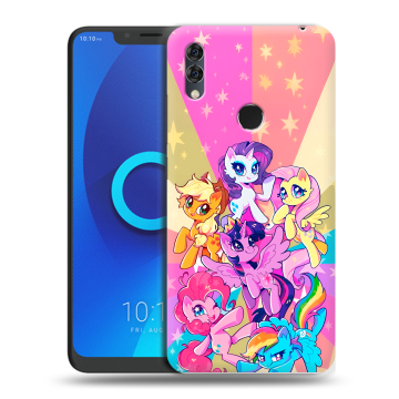 Силиконовый чехол на Alcatel 5V с принтом My little pony Дружба чудо