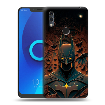 Силиконовый чехол на Alcatel 5V с принтом Batman Бэтмен