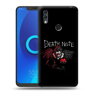 Силиконовый чехол на Alcatel 5V с принтом Death note Тетрадь смерти
