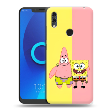 Силиконовый чехол на Alcatel 5V с принтом Спанч боб Спанчбоб