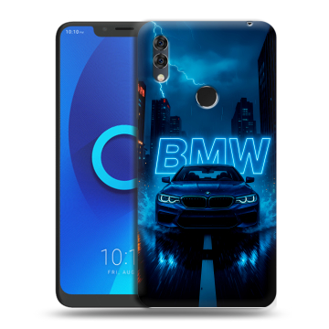 Силиконовый чехол на Alcatel 5V с принтом BMW БМВ