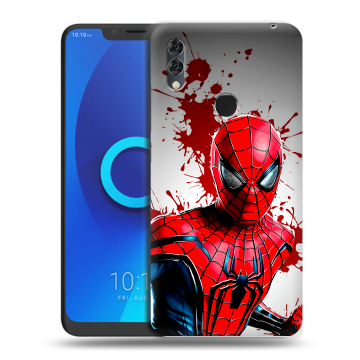 Силиконовый чехол на Alcatel 5V с принтом Spiderman Человек паук Силиконовый чехол на Alcatel 5V с принтом Spiderman Человек паук