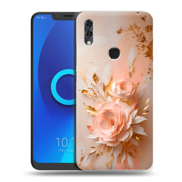 Силиконовый чехол на Alcatel 5V с принтом женский