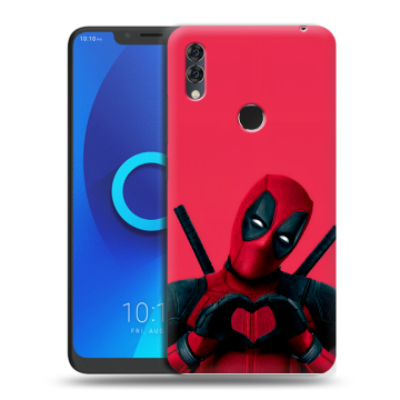 Силиконовый чехол на Alcatel 5V с принтом Дедпул Deadpool Силиконовый чехол на Alcatel 5V с принтом Дедпул Deadpool