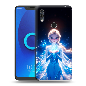 Силиконовый чехол на Alcatel 5V с принтом Холодное сердце Frozen