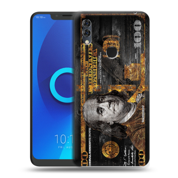 Силиконовый чехол на Alcatel 5V с принтом Доллар деньги Силиконовый чехол на Alcatel 5V с принтом Доллар деньги